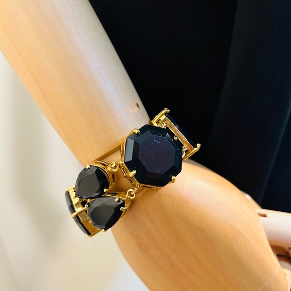 Statement bracelet Black and Gold - Picture 4 of 6